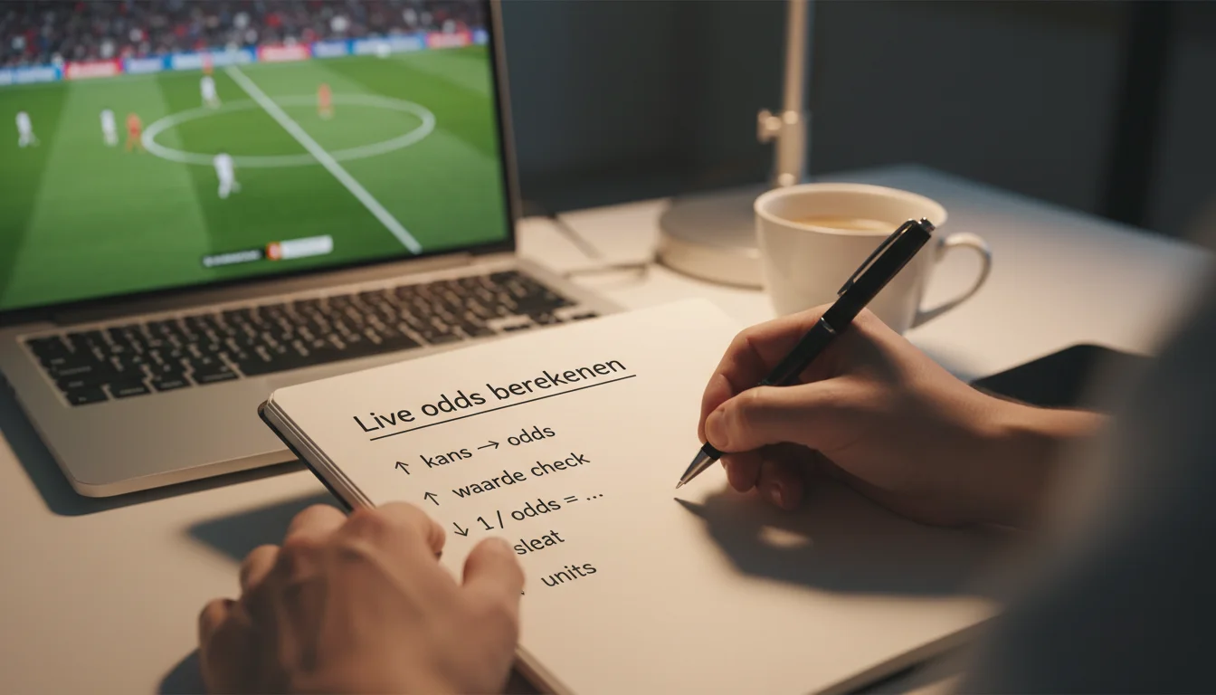 Live odds berekenen voetbal